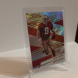 Steve Young Panini Holo Foil Revolution Football Card #10